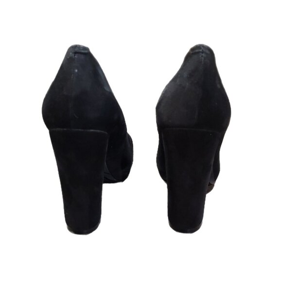 Nine West Women Devika Black Suede Pumps US Size 7.5 Dressy Event Office - Picture 3 of 11
